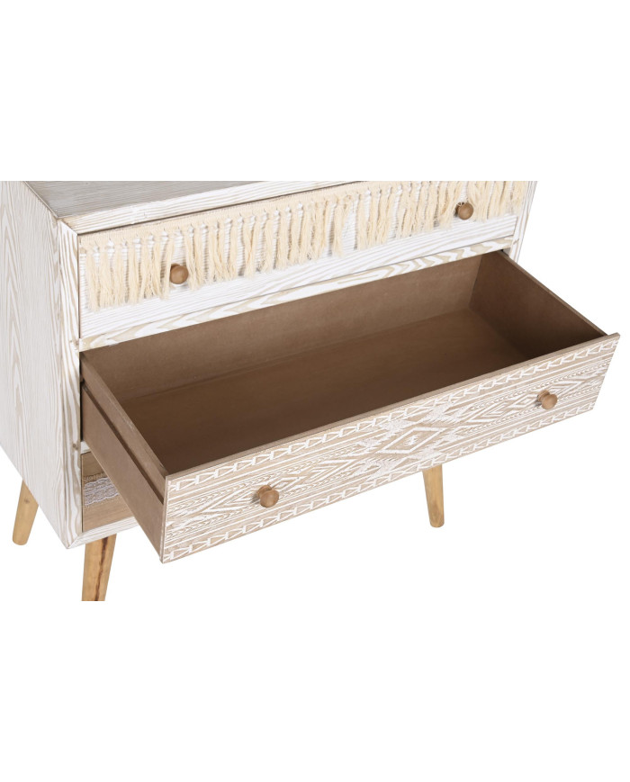 COMODA ABETO ALGODON 80X35X80 BLANCO