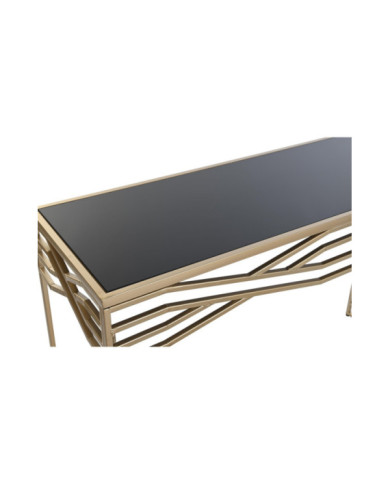 CONSOLA METAL CRISTAL 120X40X80 DORADO