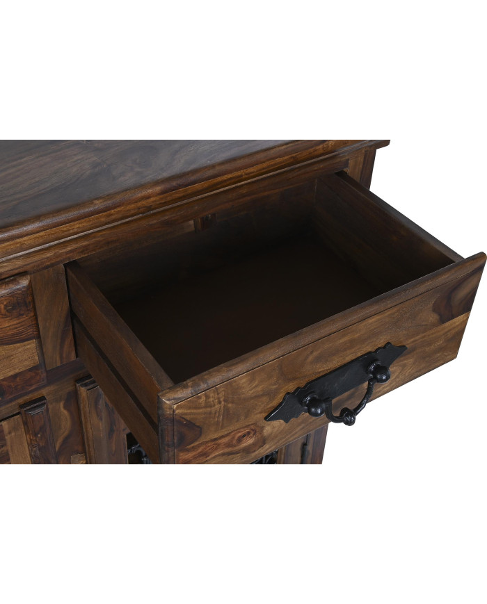 BUFFET SHEESHAM METAL 150X40X90 MARRON OSCURO