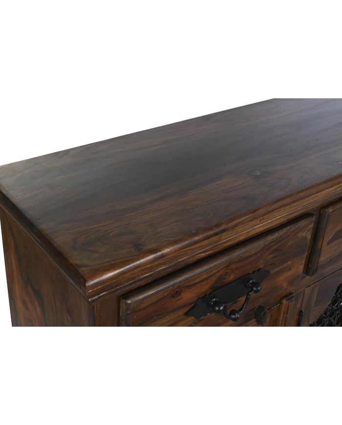 BUFFET SHEESHAM METAL 150X40X90 MARRON OSCURO
