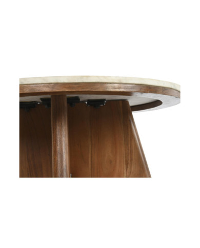 MESA CENTRO ACACIA MARMOL 70X70X43 19,40 BLANCO