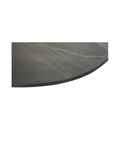 MESA CENTRO METAL MARMOL 120X70X39 NEGRO