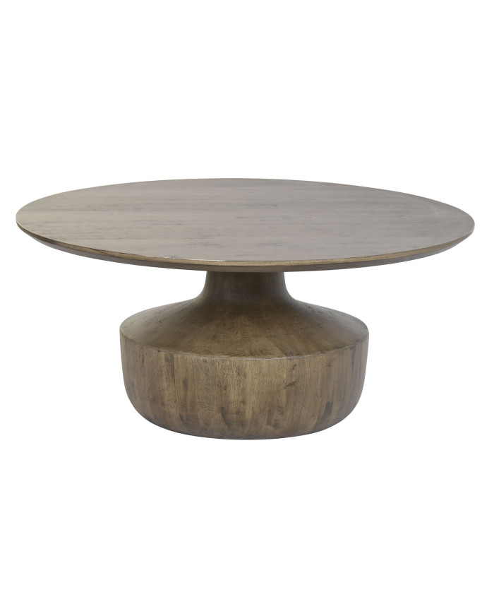 MESA CENTRO MANGO 90X90X40 MARRON