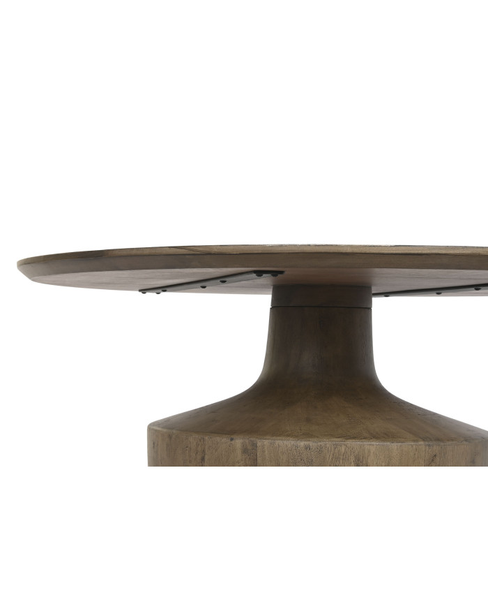 MESA CENTRO MANGO 90X90X40 MARRON