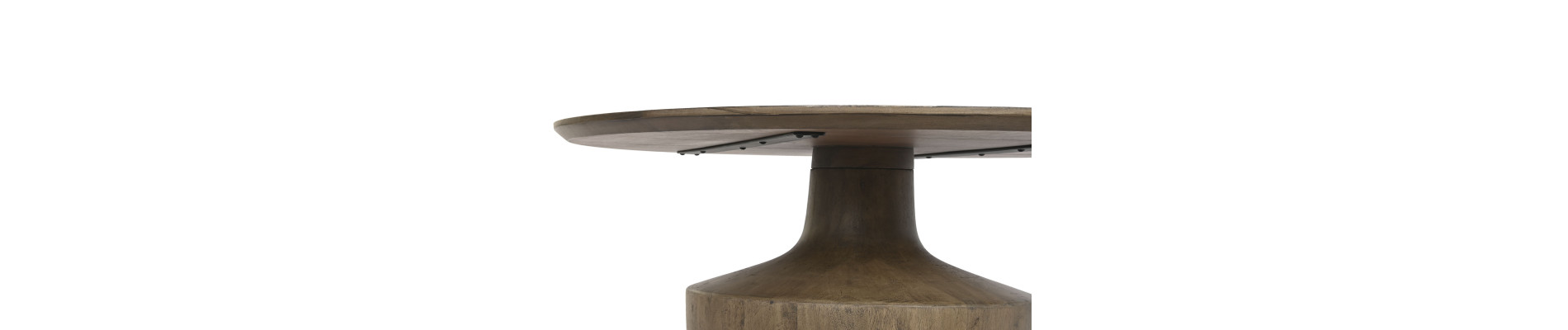MESA CENTRO MANGO 90X90X40 MARRON