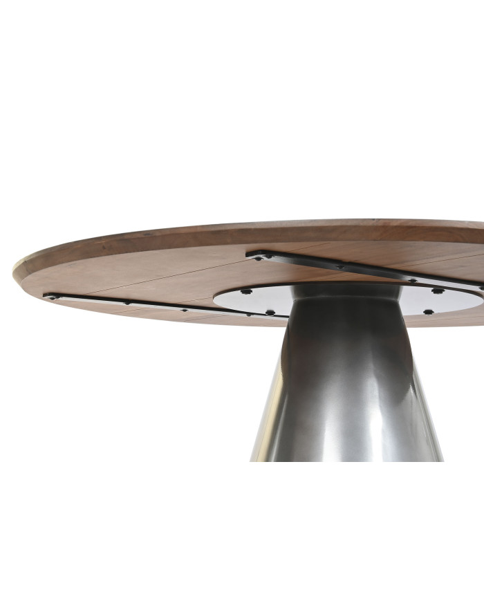 MESA REDONDA COMEDOR ACERO MANGO 120X120X76