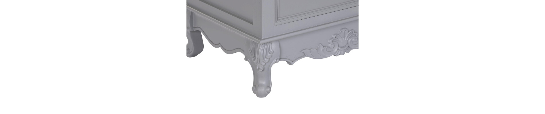 VITRINA PAULOWNIA MDF 49X36X160 2 CAJONES GRIS