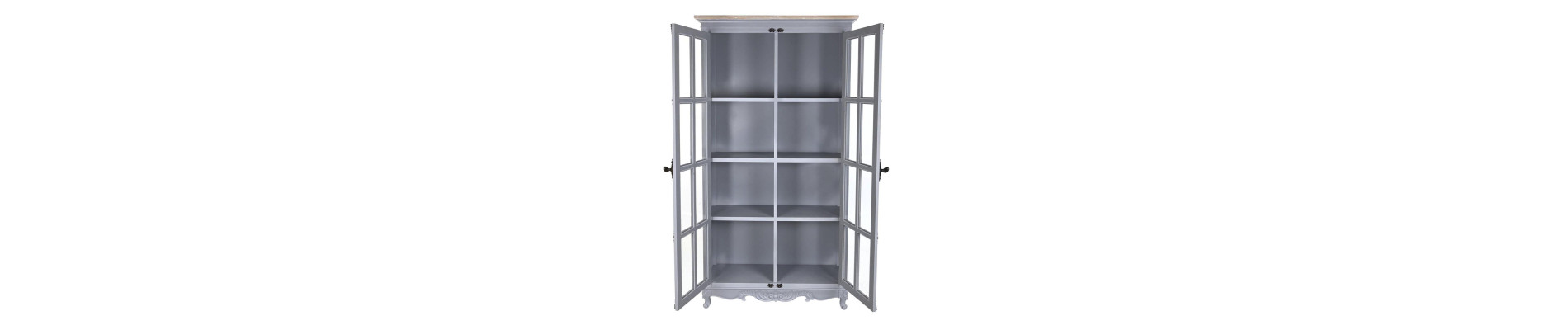 VITRINA PAULOWNIA MDF 100X39,5X193,5 2 PUERTAS