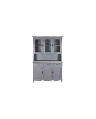 VITRINA PAULOWNIA MDF 122,5X40X191,5 GRIS