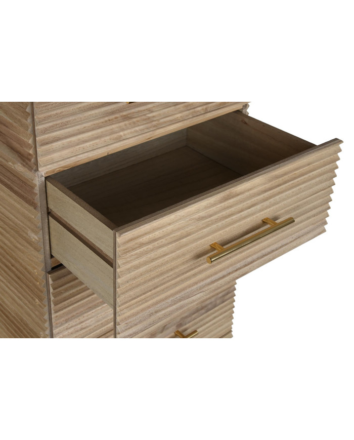 CHIFONIER PAULOWNIA MDF 42X40X100 MARRON CLARO