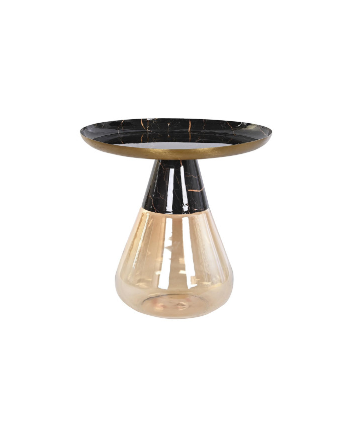 MESITA AUXILIAR CRISTAL HIERRO 60X60X57