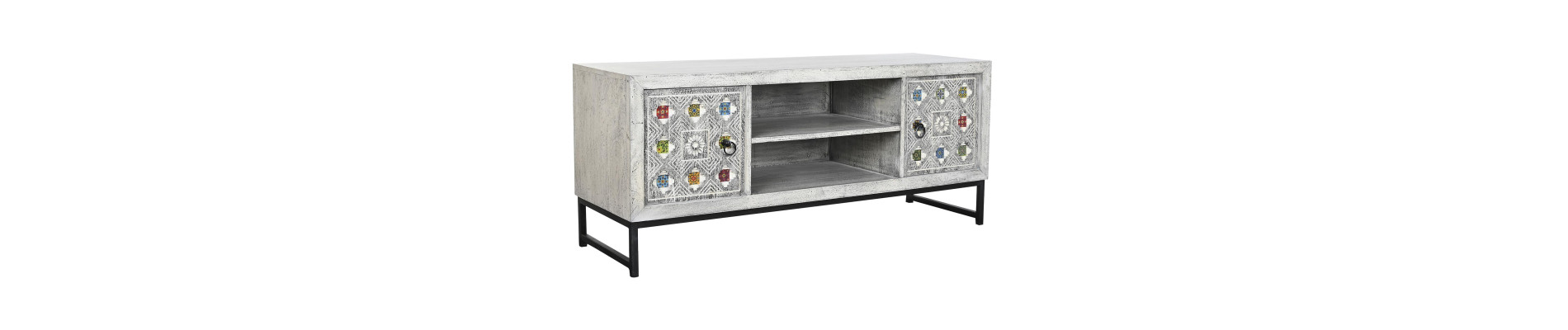 MUEBLE TV SHEESHAM 160X42,5X46 MARRON