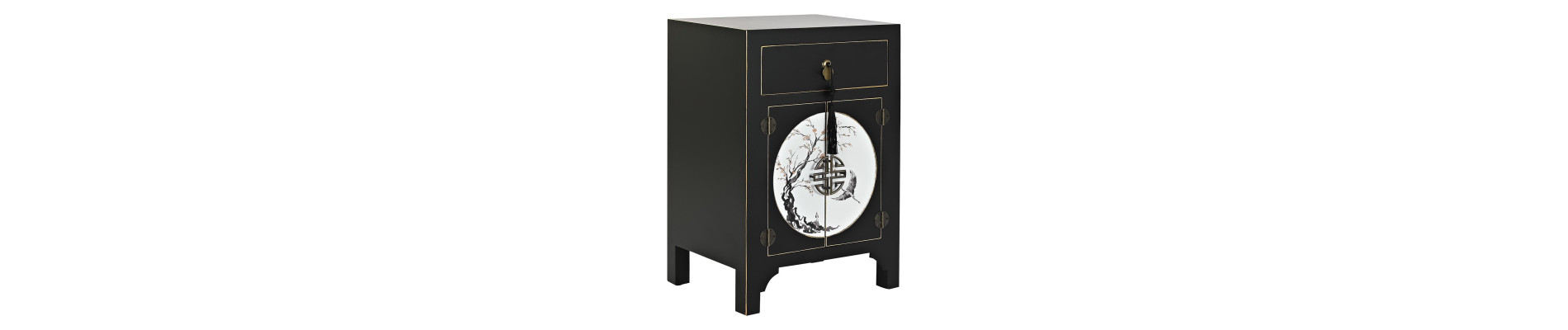 MESITA DE NOCHE ABETO MDF 45X36X66 ORIENTAL VERDE
