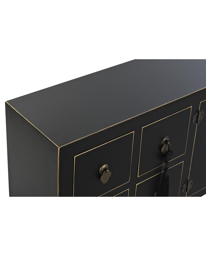 MUEBLE TV ABETO MDF 130X26X51 ORIENTAL NEGRO