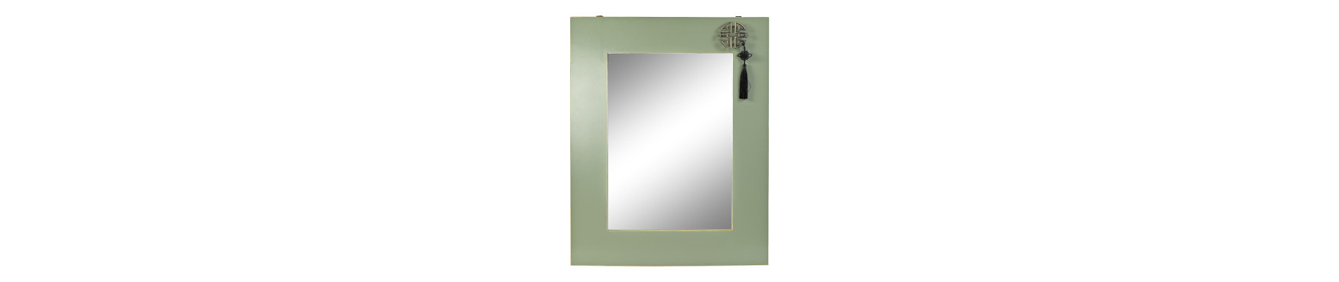 ESPEJO ABETO MDF 70X2X90,5 ORIENTAL VERDE JADE
