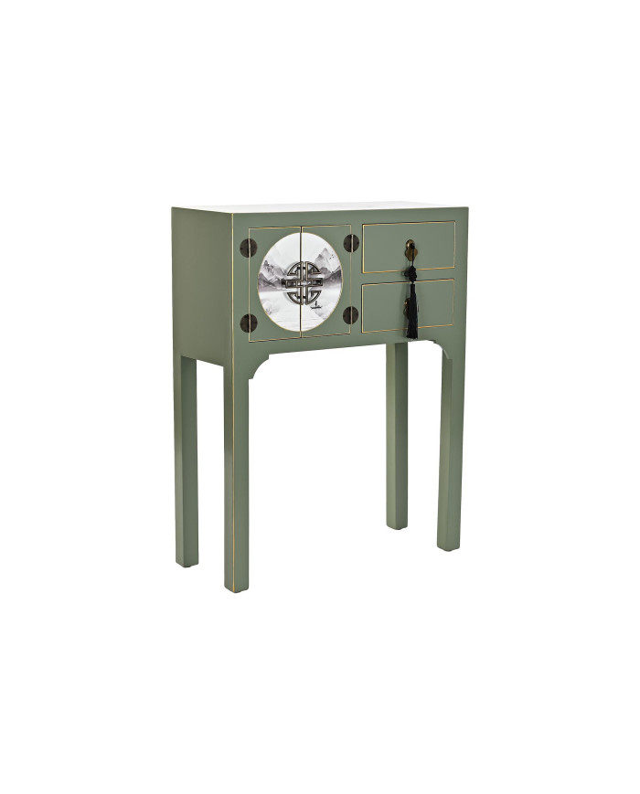 CONSOLA ABETO MDF 63X28X83 ORIENTAL VERDE