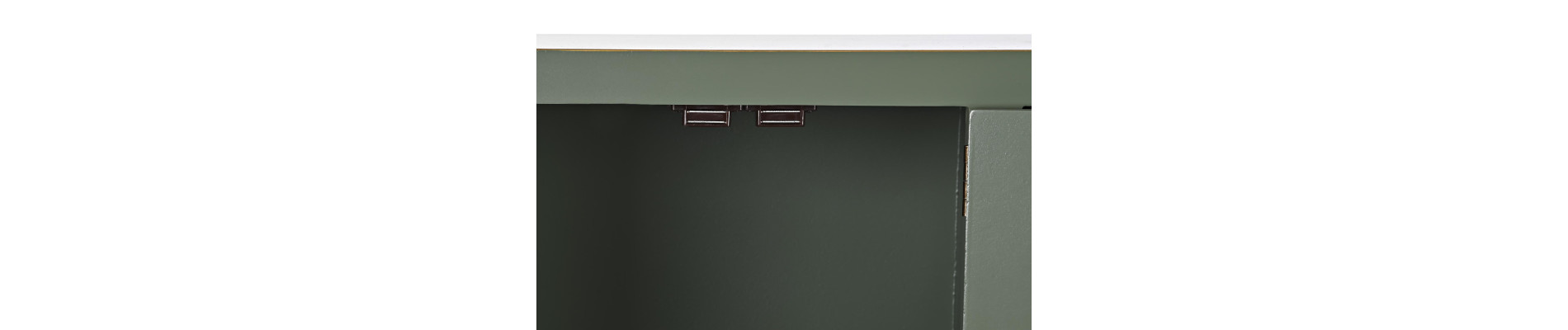 CONSOLA ABETO MDF 63X28X83 ORIENTAL VERDE