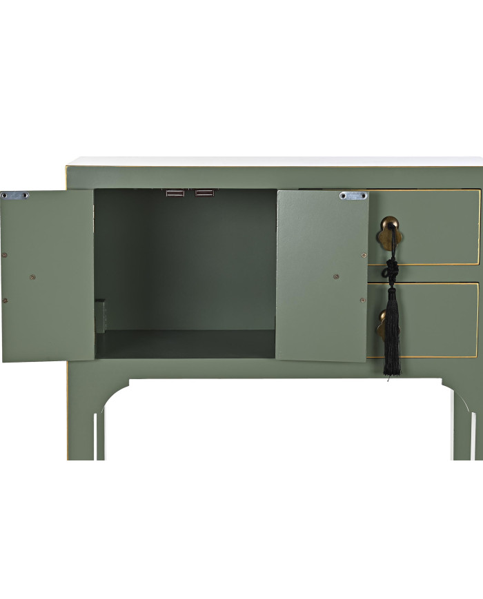 CONSOLA ABETO MDF 63X28X83 ORIENTAL VERDE