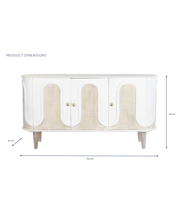 BUFFET MADERA 153X41X83 BLANCO