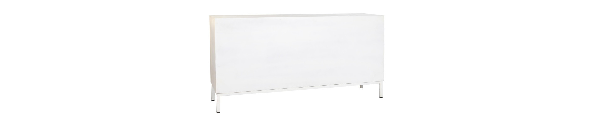 BUFFET MANGO METAL 152X40X77 BLANCO