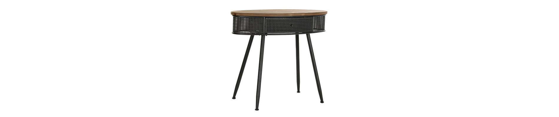 CONSOLA ABETO METAL 90,5X39X78 NEGRO