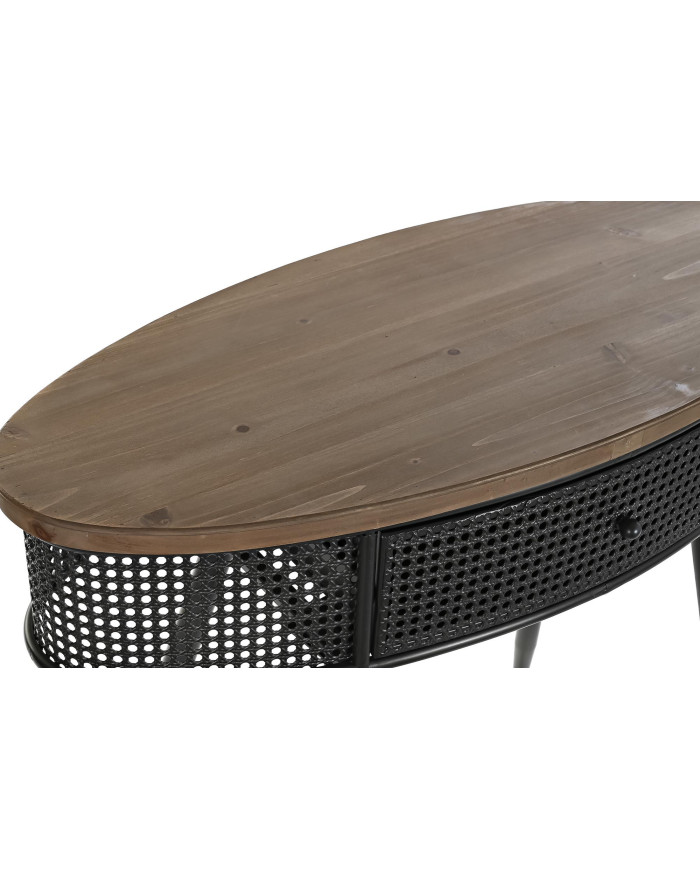 CONSOLA ABETO METAL 90,5X39X78 NEGRO