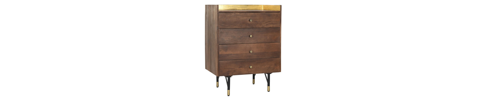 COMODA MANGO MADERA 100X40X99 ENVEJECIDO BLANCO