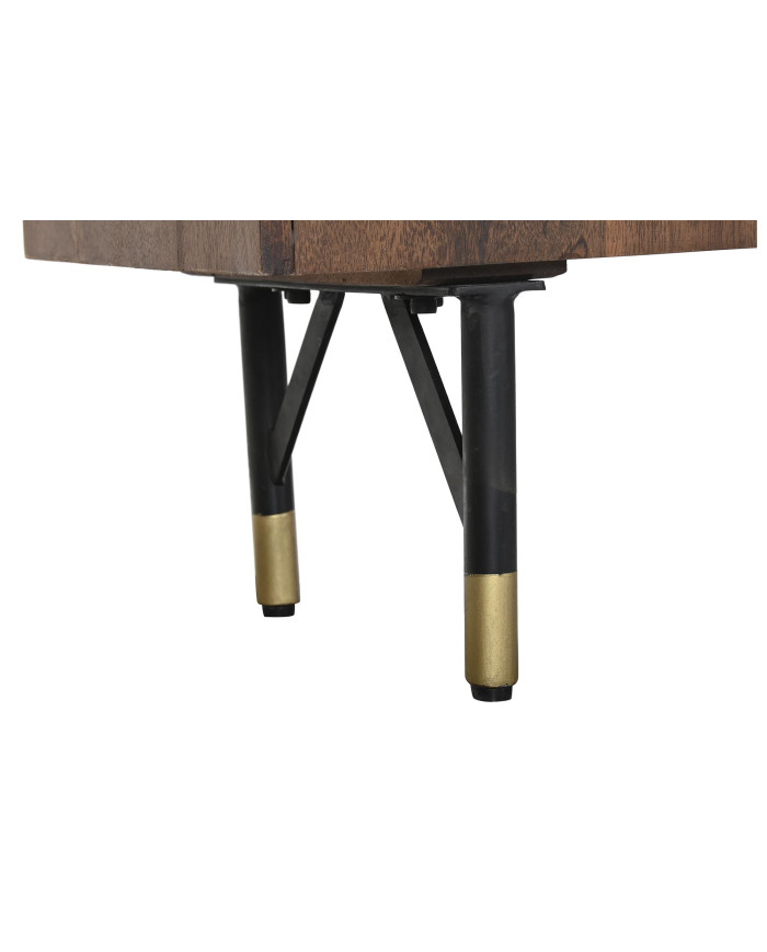 ESTANTERIA MANGO METAL 90X35X200 MARRON OSCURO