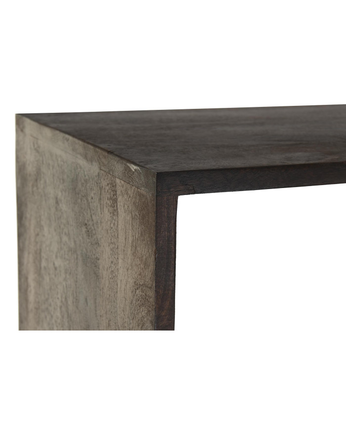 ESTANTERIA MANGO METAL 90X35X200 MARRON OSCURO