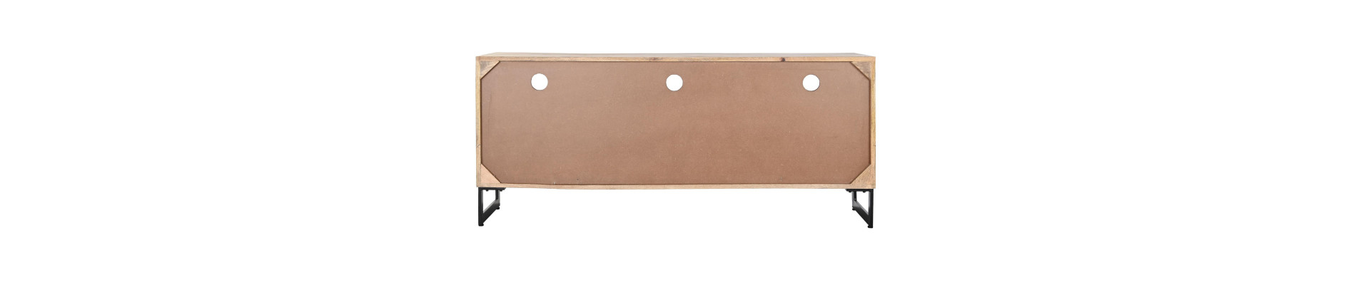 MUEBLE TV MANGO METAL 150X40X65 NATURAL NATURAL