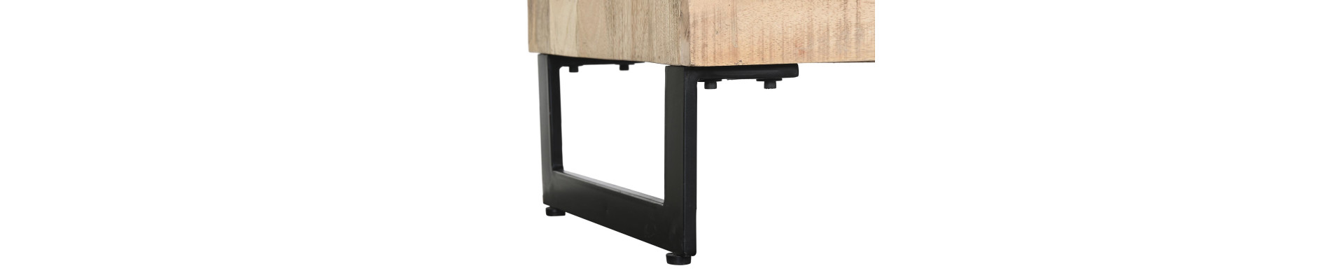 MUEBLE TV MANGO METAL 150X40X65 NATURAL NATURAL