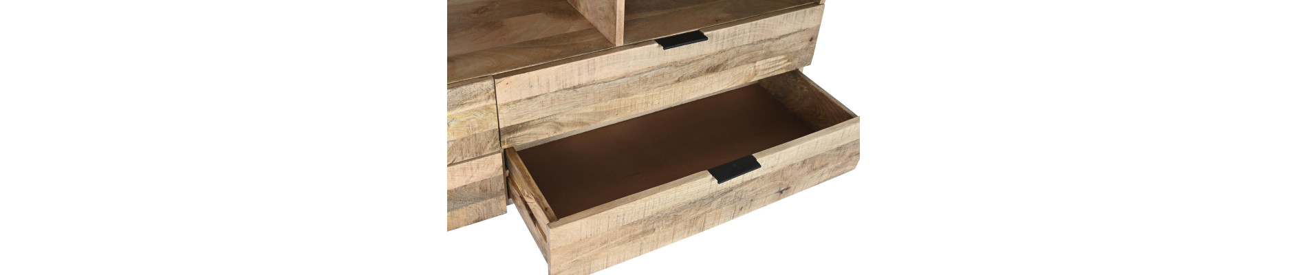 MUEBLE TV MANGO METAL 150X40X65 NATURAL NATURAL