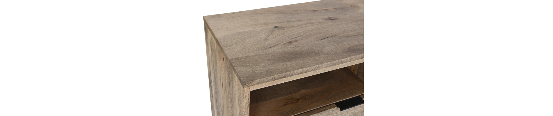 MUEBLE TV MANGO METAL 150X40X65 NATURAL NATURAL