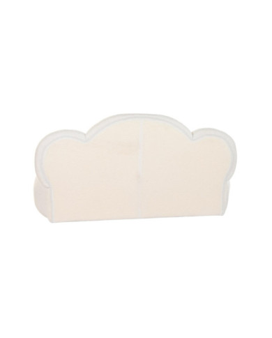 SOFA POLIESTER 149X76X77 NUBE BORREGUITO BLANCO