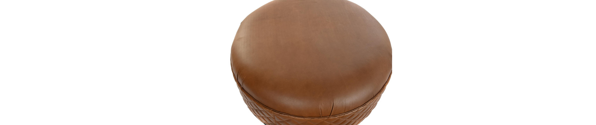 REPOSAPIES MADERA PIEL 94X94X54 MARRON