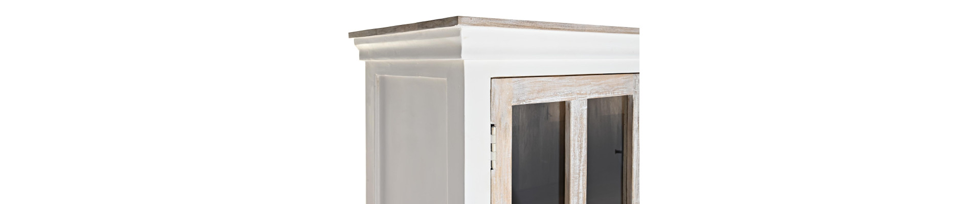 VITRINA MANGO CRISTAL 110X45X200 BLANCO