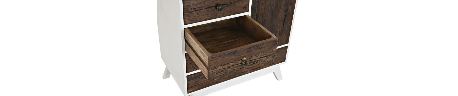 CAJONERA MANGO METAL 72X50X75 BLANCO