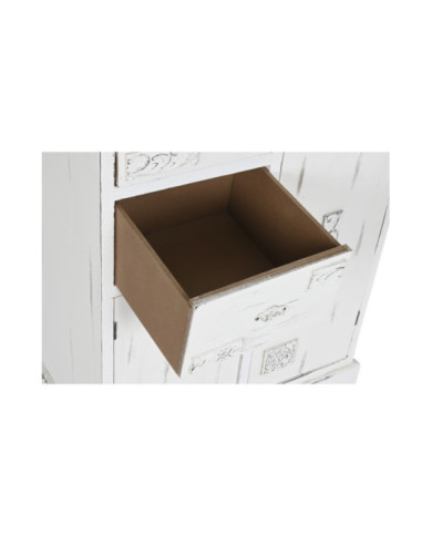 CAJONERA MADERA 69X38X130 DESGASTADO BLANCO