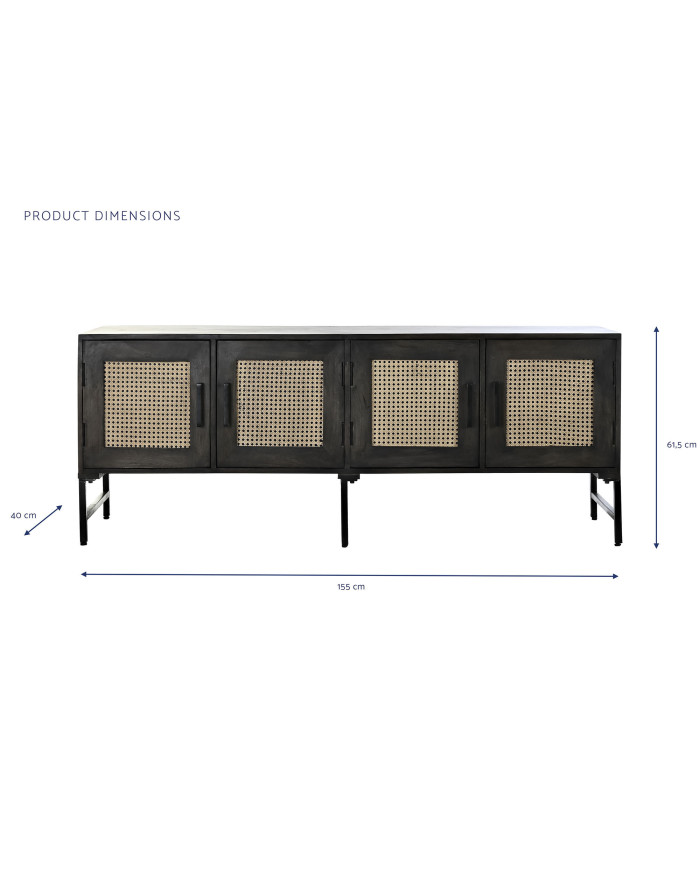 BUFFET MANGO RATAN 155X40X61,5 MARRON