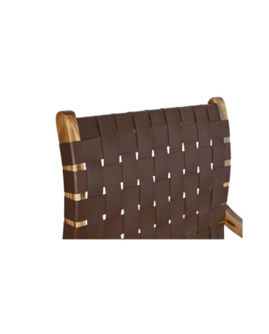 BUTACA TECA PIEL 66X73X96 MARRON