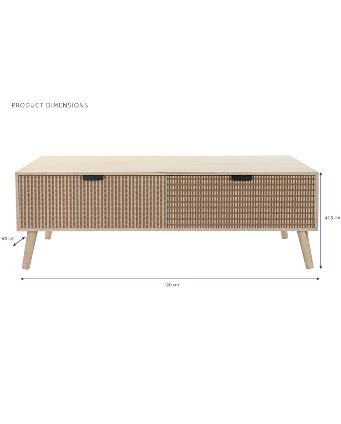MESA CENTRO ABETO MDF 120X60X42,5 MARRON