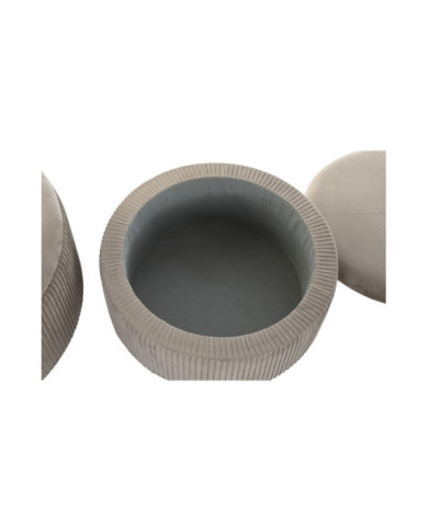 REPOSAPIES SET 2 POLIESTER MDF 70X70X32 TERCIOPELO