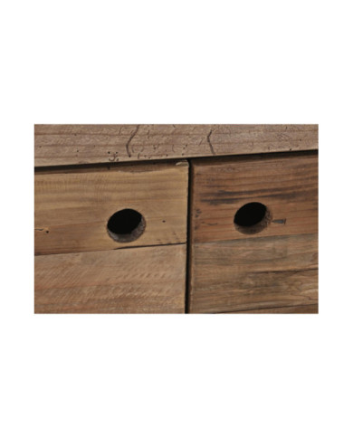 BUFFET MADERA RECICLADA PINO 180X48X76 NEGRO