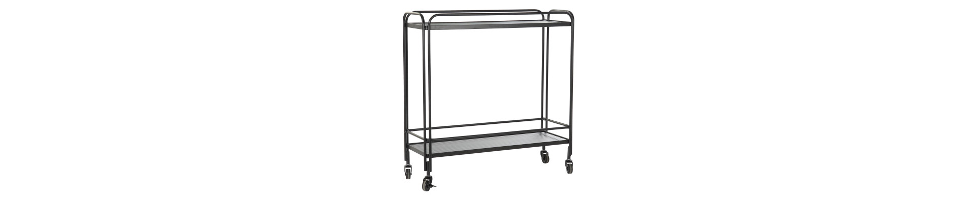 CONSOLA METAL CRISTAL 80X28X80,5 NEGRO