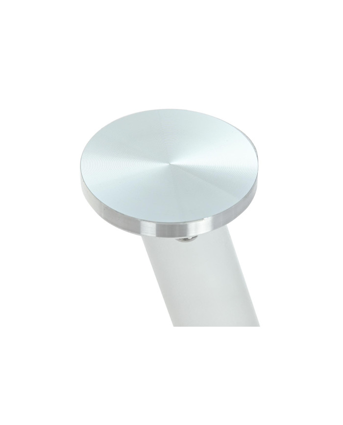 MESA COMEDOR METAL CRISTAL 135X75X75 BLANCO