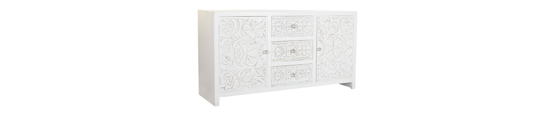 BUFFET MADERA RECICLADA PINO 180X48X76 NEGRO