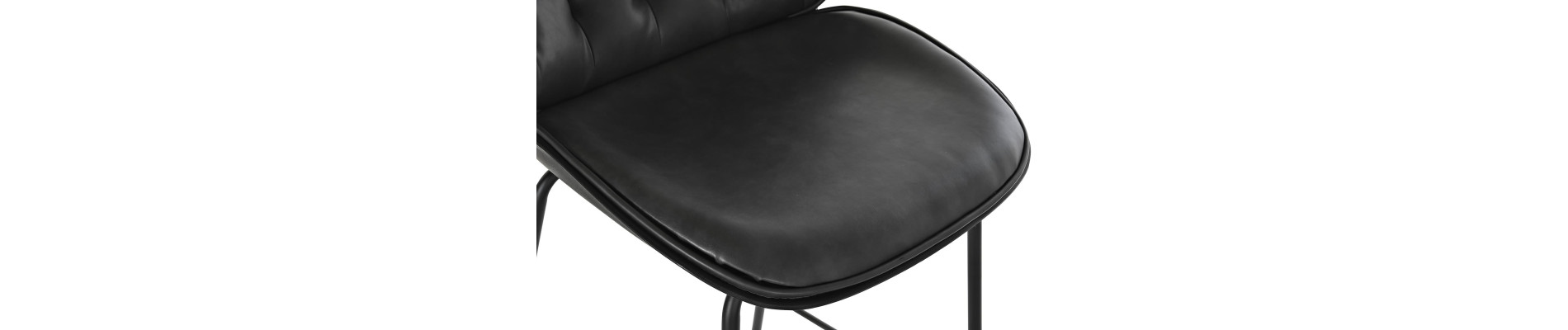 TABURETE PU METAL 50X53X114 GRIS OSCURO