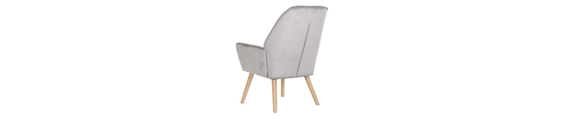 BUTACA POLIESTER MADERA 65X67X93 GRIS CLARO