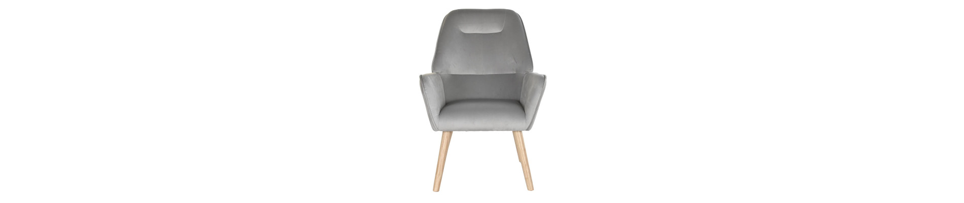 BUTACA POLIESTER MADERA 65X67X93 GRIS CLARO