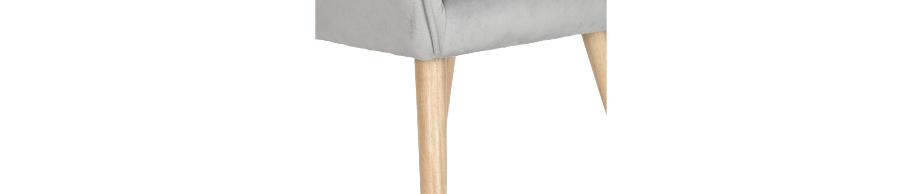 BUTACA POLIESTER MADERA 65X67X93 GRIS CLARO
